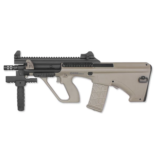 Steyr AUG A3 XS Commando elektromos airsoft rohampuska, tan