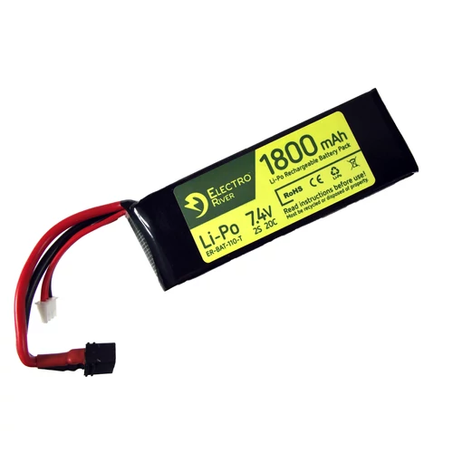 Electro River LiPo akkumulátor 7.4 1800 mAh T-deans