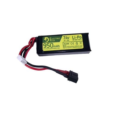 Electro River LiPo akkumulátor 7.4 950 mAh T-deans
