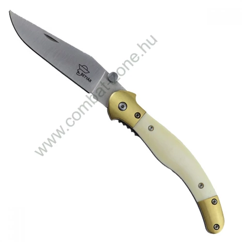 Betyár bicska, fejesgörbe, csont markolat, natúr