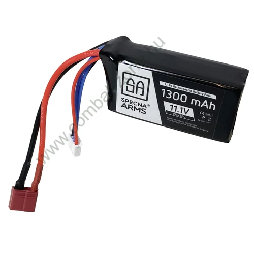 Specna Arms LiPo akkumulátor 11.1V 1300 mAh PEQ-dobozba T-Deans