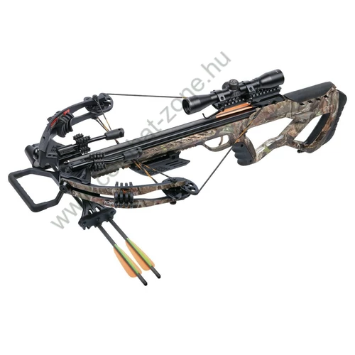 Crosman Tormentor Camo, csigás nyílpuska 185 Lbs, 4x32-es távcsővel