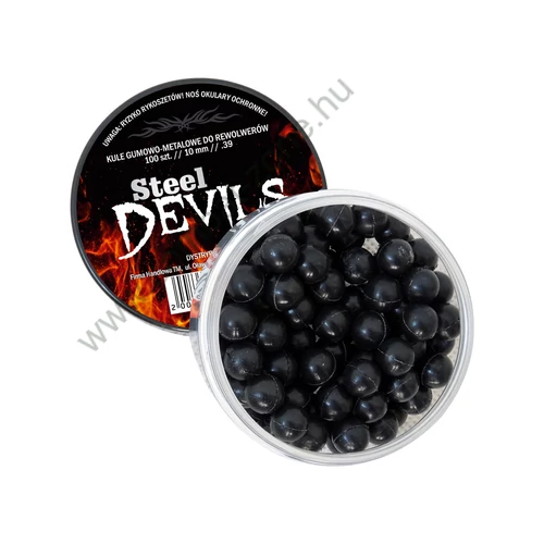 Steel Devils gumilövedék fémporral, 10 mm
