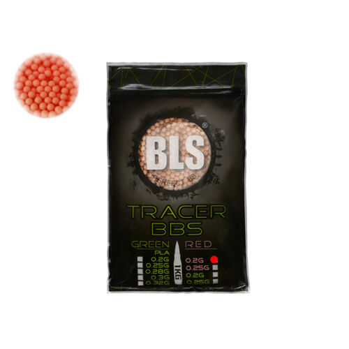 BLS precíziós TRACER BB golyó, 0.20g, 1 kg, piros