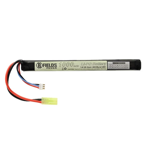 8Fields akkumulátor, LiPo, 1000 mAh, 7.4V, 20/40C