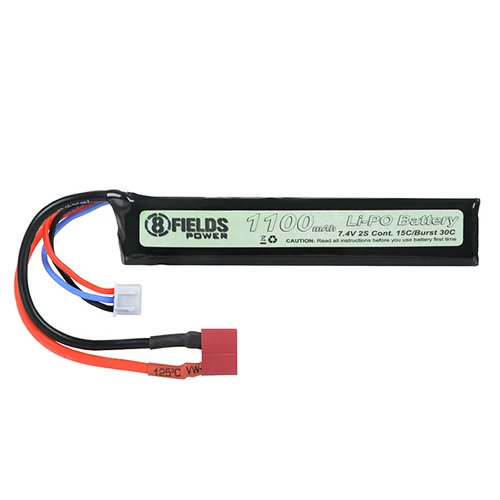 8Fields akkumulátor, LiPo, 1100 mAh, 7.4V, 15/30C T-Deans