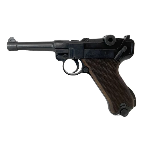 Luger P08 Parabellum gáz-riasztó pisztoly, fekete