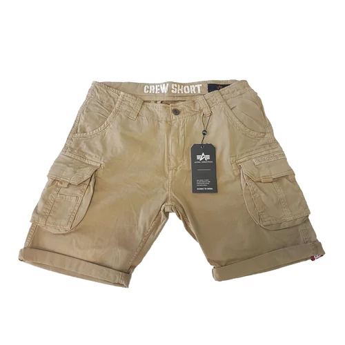Alpha Industries Crew Short rövidnadrág, Sand, 34