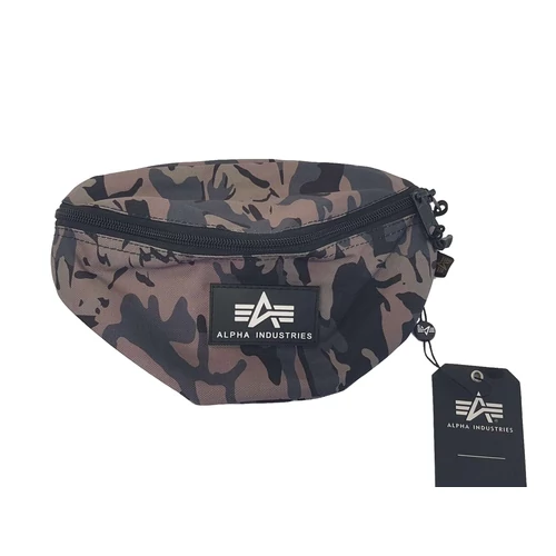 Alpha Industries Rubber Print Waistbag övtáska, black-camo