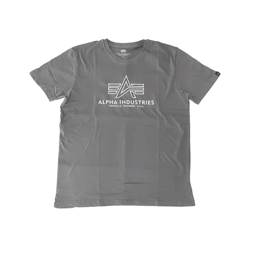 Alpha Industries Basic T Embroidery póló, dark olive, L