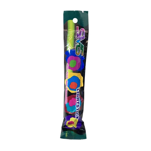 Világító rúd, zöld, 6"