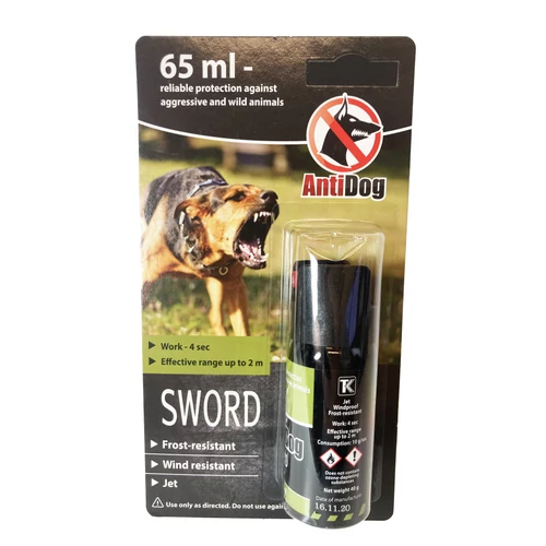 Antidog Sword önvédelmi gázspray 65ml
