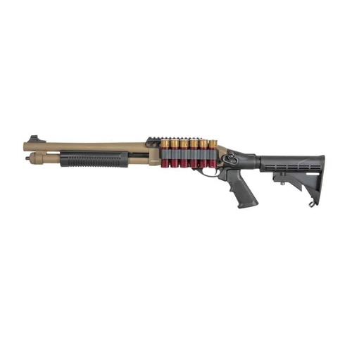 Golden Eagle 8873 Tactical airsoft shotgun, tan (green gas) 