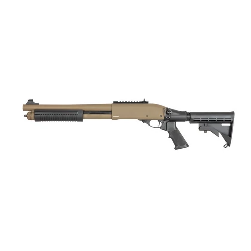 Golden Eagle 8873 airsoft shotgun, tan (green gas) 
