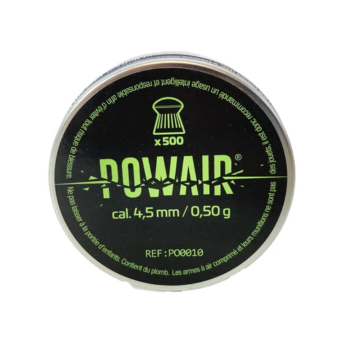 Powair lencsefejű lövedék, 500db, 4.5mm