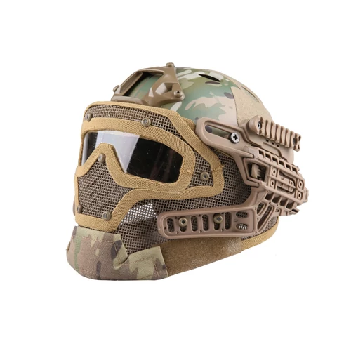 Emerson FAST PJ G4 sisak rendszer védőmaszkkal, Multicam