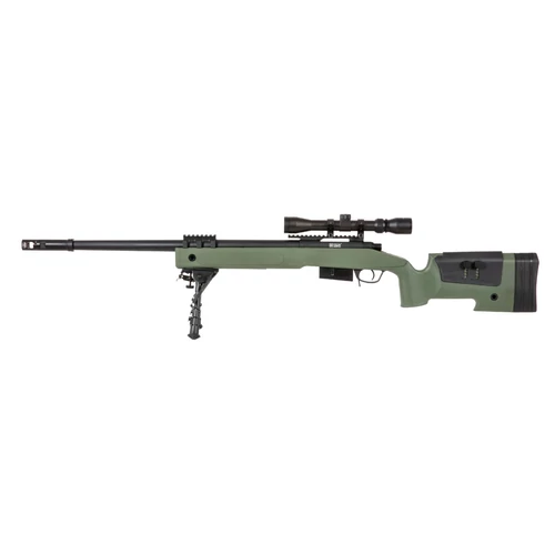Specna Arms SA-S03 M40A3 airsoft mesterlövész puska OD +távcső