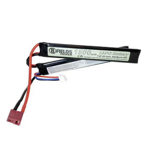 Airsoft akkumulátor, LiPo, 1500 mAh, 7,4V, 20/40C 2 modul