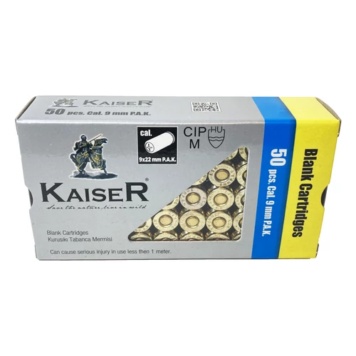 Kaiser riasztópatron, 9mm PA 50 db.