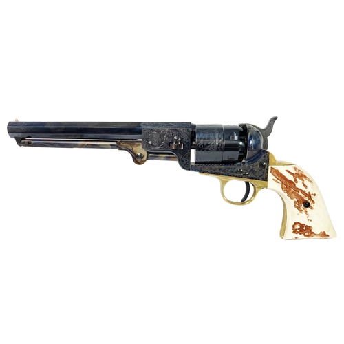 Pietta Colt 1851 Navy Yank Deluxe Stag-like .44