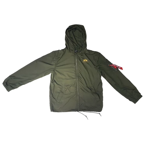 Alpha Industries Windbreaker w.o. Back Print dzseki, dark olive, L