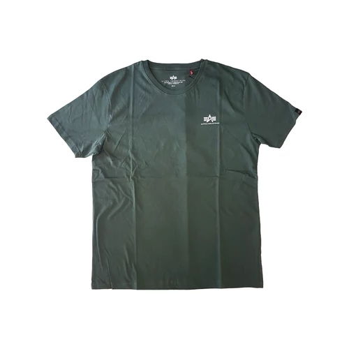 Alpha Industries Basic T Small Logo póló, dark olive, M