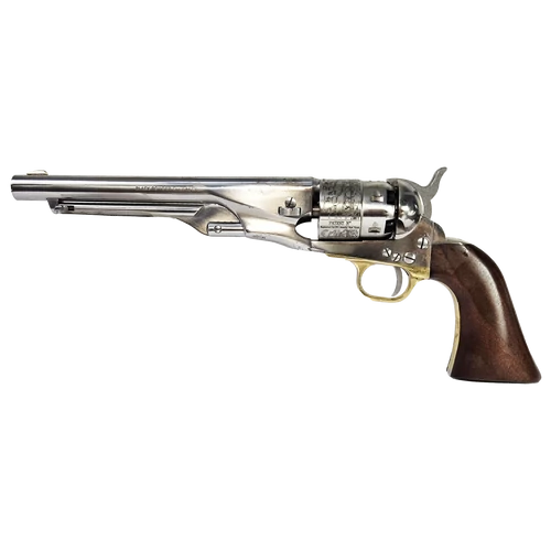 Pietta Colt 1860 Army, Old Silver feketelőporos revolver - .44