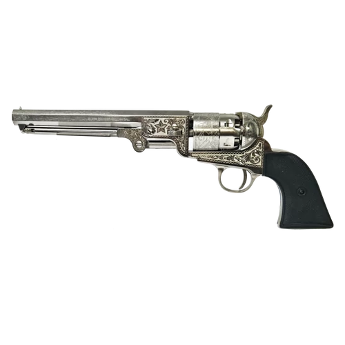 Pietta Colt 1851 Navy Nikkel - lézergravírozott revolver - .44
