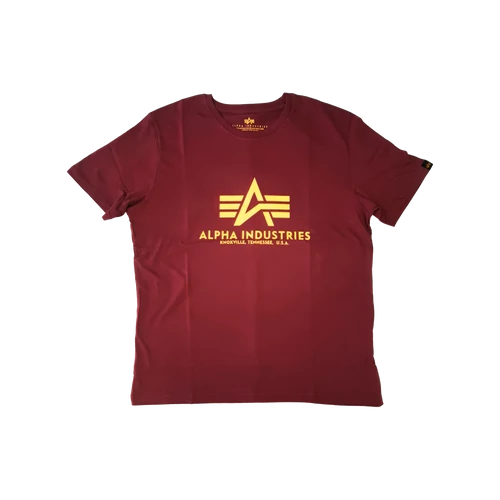 Alpha Industries Basic T-Shirt póló, burgundy, M