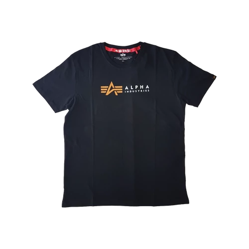 Alpha Industries Alpha Label T póló, black, M