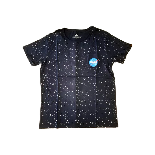 Alpha Industries Starry T póló, replika kék, M