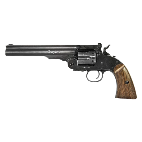 Schofield 6" revolver, fekete, antikolt 4,5 mm (diabolo)