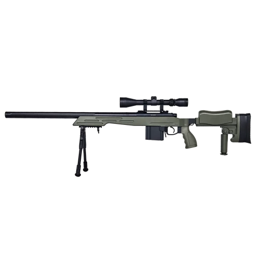 Well MB4413D rugós airsoft mesterlövész puska - Olív