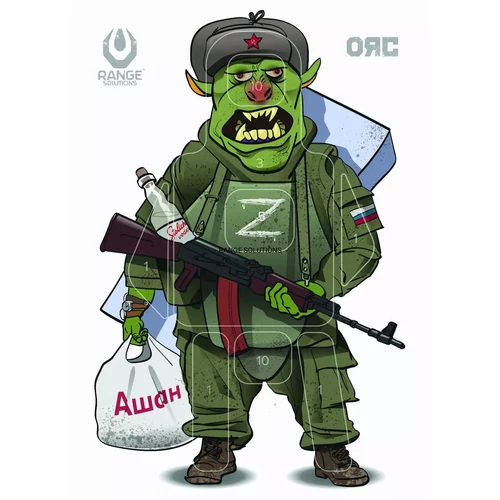 Orosz ork lőlap