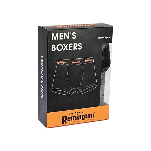 Remington férfi alsónadrág, fekete, sárga felirattal, M