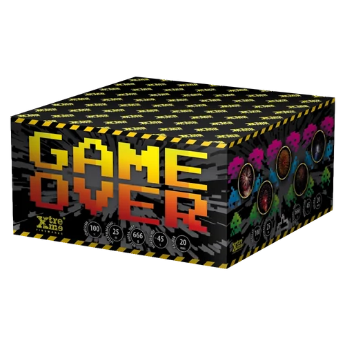 Game Over 100 lövéses tűzijáték telep