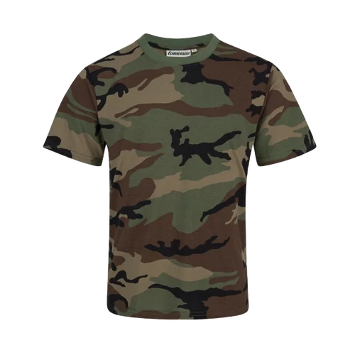 Commando Ind. Terepmintás póló, Woodland, S