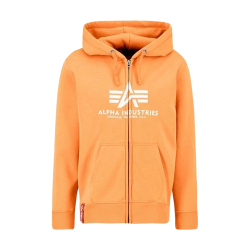 Alpha Industries Basic Zip Hoody PP kapucnis pulóver, tangerine, L