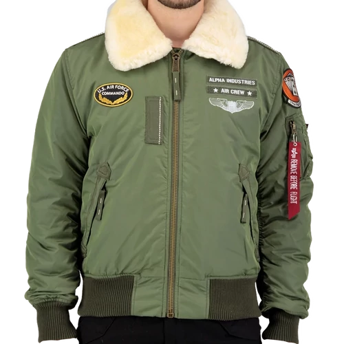 Alpha Industries Injector III Air Force kabát, sage, XL