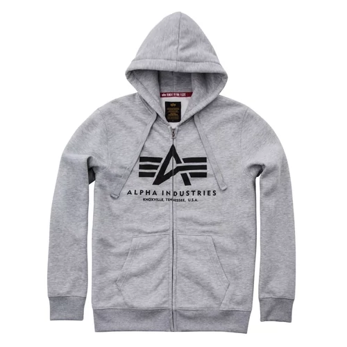 Alpha Industries Basic Zip Hoody pullóver, charcoal heather, M