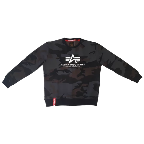 Alpha Industries Basic Sweater camouflage pullóver, black camo, XXXL