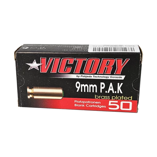 Victory riasztópatron, 9mm PA, réz bevonattal