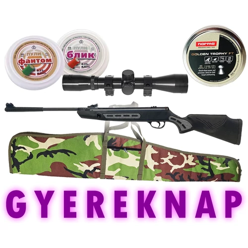 Gyereknapi Mester-léglövész csomag - gázrugós