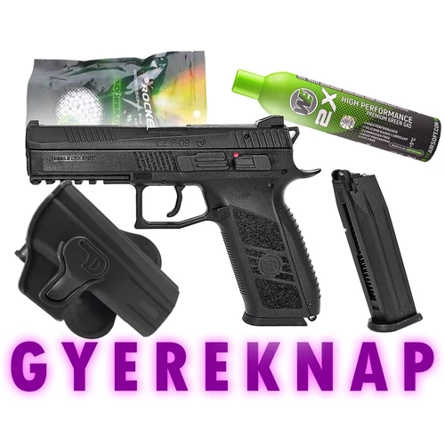 Gyereknapi airsoft pisztoly csomag - GBB