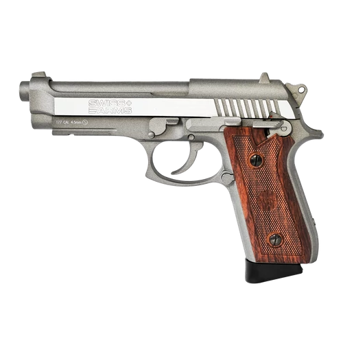Swiss Arms PT92 légpisztoly, stainless 4.5mm 