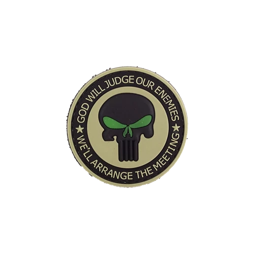 God will judge our enemies felvarró