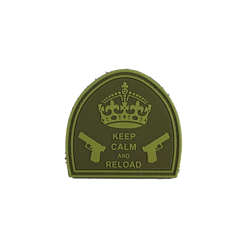 Keep Calm and Reload tan felvarró