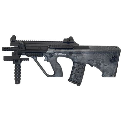 Steyr AUG A3 XS Commando elektromos airsoft rohampuska, Kryptek typhoon