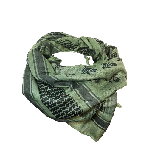 Miltec Shemagh sál Koponya oliv/fekete