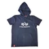 Alpha Industries Basic T Hooded póló, replica blue, L